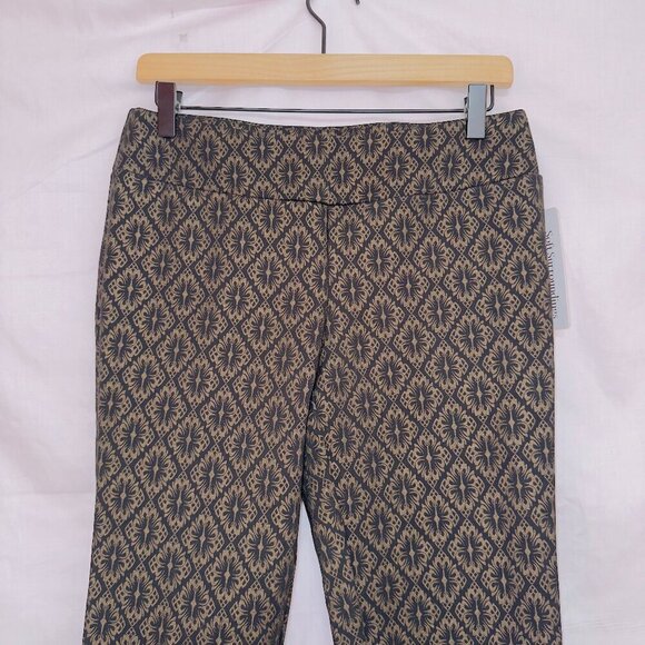 Soft Surroundings NWT Gold Leaf Print Ankle Length Pants size small - Picture 3 of 7